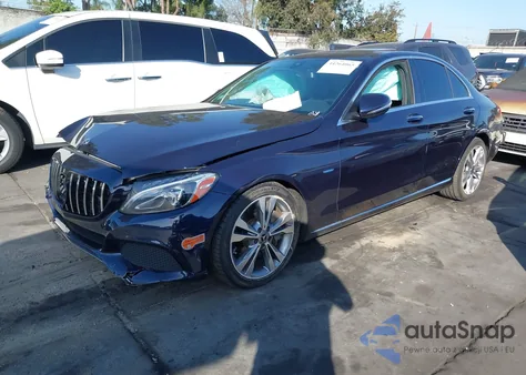 2018 Mercedes-Benz C 350E from USA, damaged, VIN 55SWF4HB2JU237709